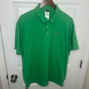 Patagonia Golf Shirt Men's Size XL Green Sport athletic St. Patrick's Day